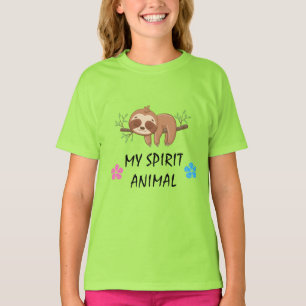 My Spirit Animal   Cute Sleeping Sloth T-Shirt