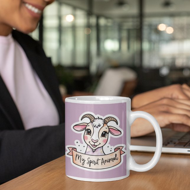 My Spirit Animal Goat Mug (This adorable, "my spirit animal" goat mug would make a great gift for someone special! )