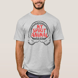 my spirit animal great white shart t-shirt