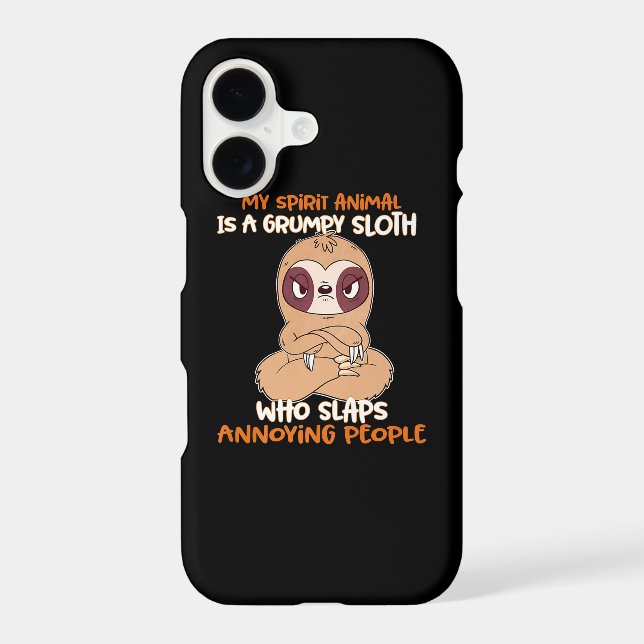 My Spirit Animal Is A Grumpy Sloth Samsung Galaxy Case (Back)