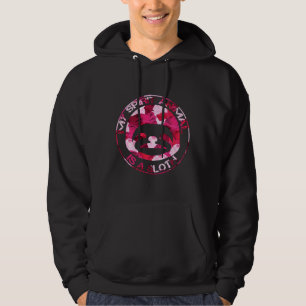 My Spirit Animal Is A Sloth Rose Background Hoodie