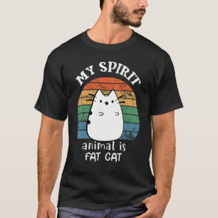 My spirit animal is fat cat For Fat Cat Lover Vint T-Shirt