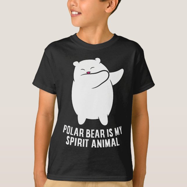 My Spirit Animal  Polar Bear Cute Polar Bear Lover T-Shirt (Front)