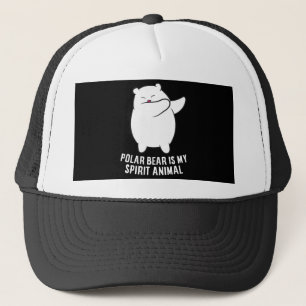 My Spirit Animal Polar Bear Cute Polar Bear Lover Trucker Hat