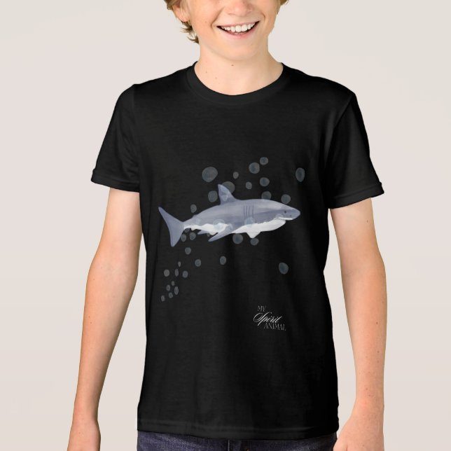 My Spirit Animal - shark Tri-Blend Shirt (Front)