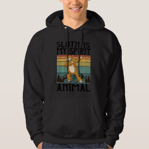 My Spirit Animal Sloth Funny Dabbing Lazy Animal Hoodie