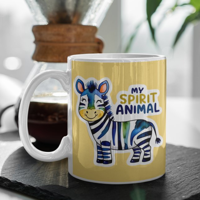 My Spirit Animal Zebra Mug (This adorable, "my spirit animal" zebra mug would make a great gift for someone special! )
