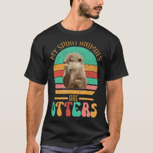 My Spirit Animals Are Otters  For Youth & Kids T-Shirt