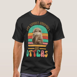 My Spirit Animals Are Otters  For Youth & Kids T-Shirt