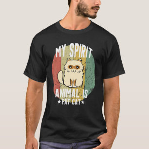 My Spirit Pet Animal Is Fat Pet Cats Meow Paw Chon T-Shirt