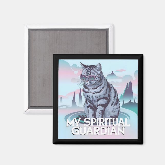My Spiritual Guardian Cat Magnet (Front/Back)