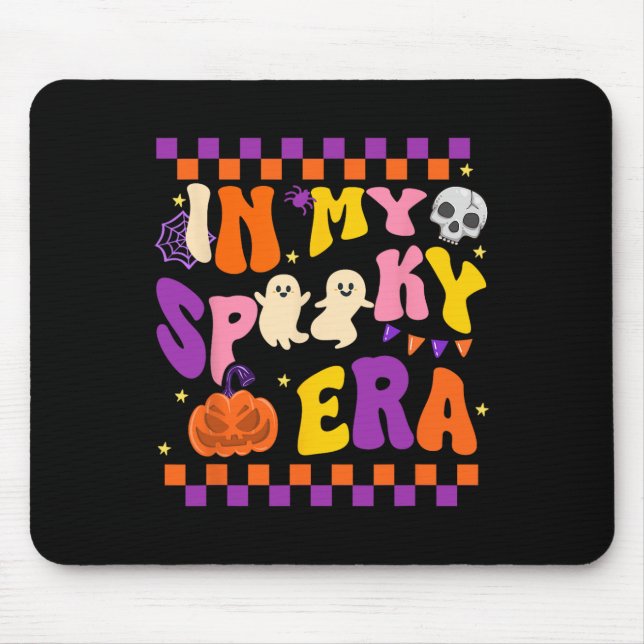 My Spooky Era Cute Ghost Funny Halloween  Mouse Pad (Front)