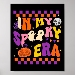 My Spooky Era Cute Ghost Funny Halloween  Poster