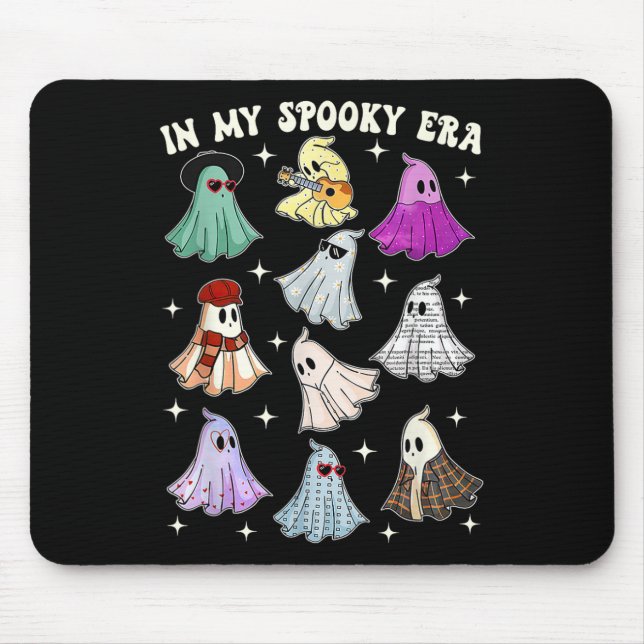 My Spooky Era Groovy Ghost Halloween Funny  Mouse Pad (Front)