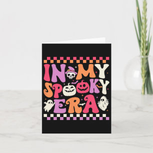 My Spooky Era Halloween Ghost Groovy Hippie Hallow Card
