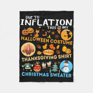 My Spooky Halloween Thanksgiving Christmas  Fleece Blanket