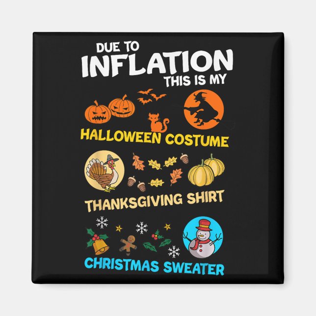 My Spooky Halloween Thanksgiving Ugly Christmas Co Magnet (Front)