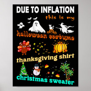 My Spooky Halloween Thanksgiving Ugly Costume 1  Poster