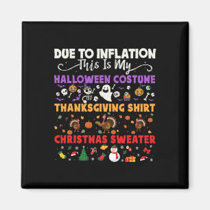 My Spooky Halloween Thanksgiving Ugly Costume Magnet