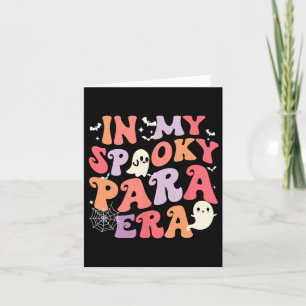 My Spooky Para Era Halloween Retro Groovy Ghost Pa Card
