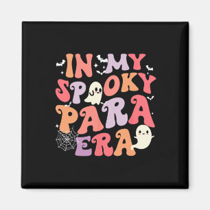 My Spooky Para Era Halloween Retro Groovy Ghost Pa Magnet