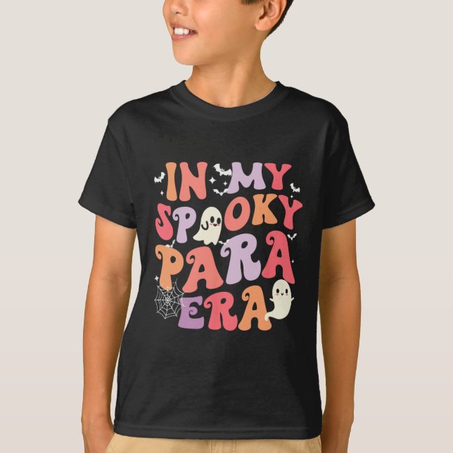 My Spooky Para Era Halloween Retro Groovy Ghost Pa T-Shirt (Front)