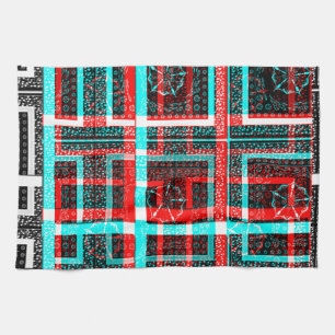 My Square Maze Design Tea Towel