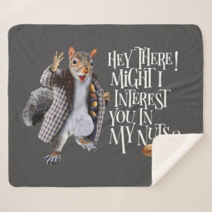 My Squirrel Nuts Sherpa Blanket