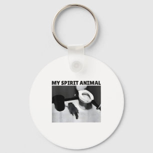 My Srit Animal Funny Drunk Raccoon Meme Key Ring