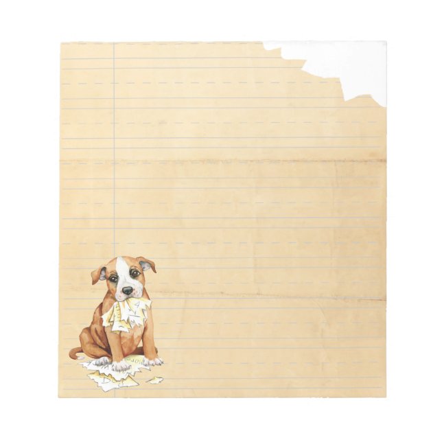 My Stafford Ate My Homework Notepad (Front)
