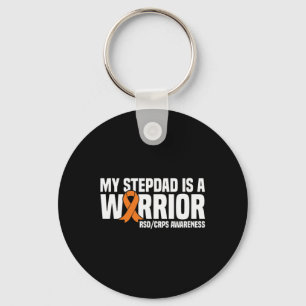 My Stepdad Is A Warrior Orange Ribbon Rsdcrps Awar Key Ring