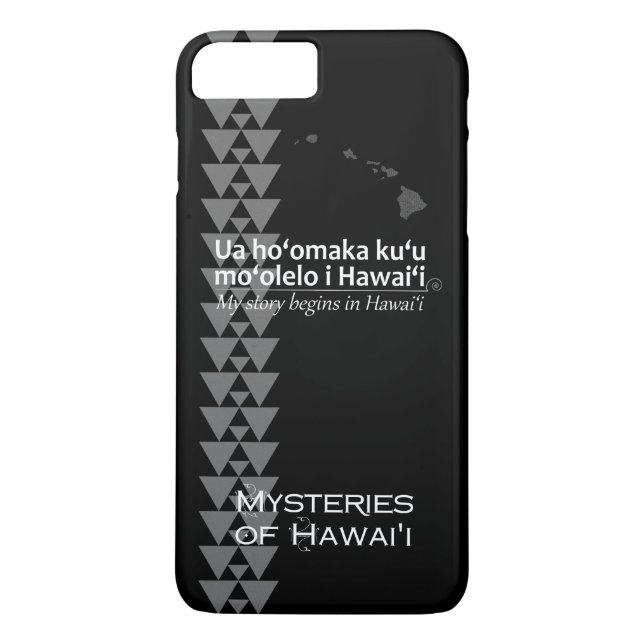 My Story - Black Hawaiian Tribal iPhone 8Plus Case (Back)