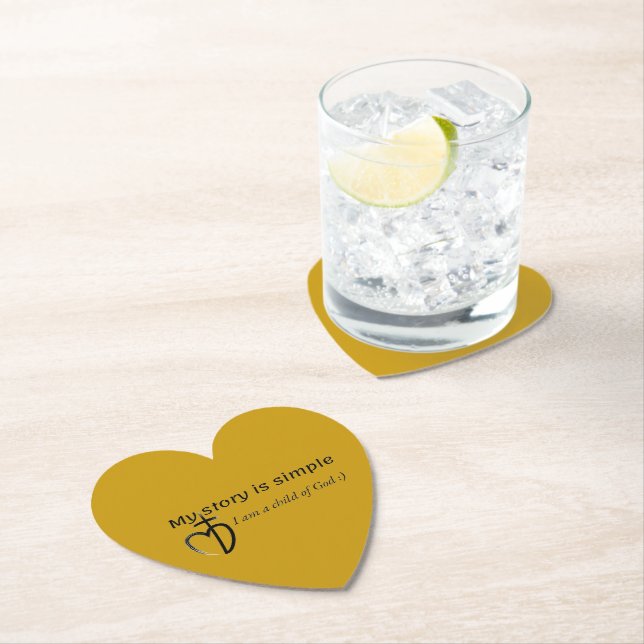 My story is simple paper coaster (Insitu)