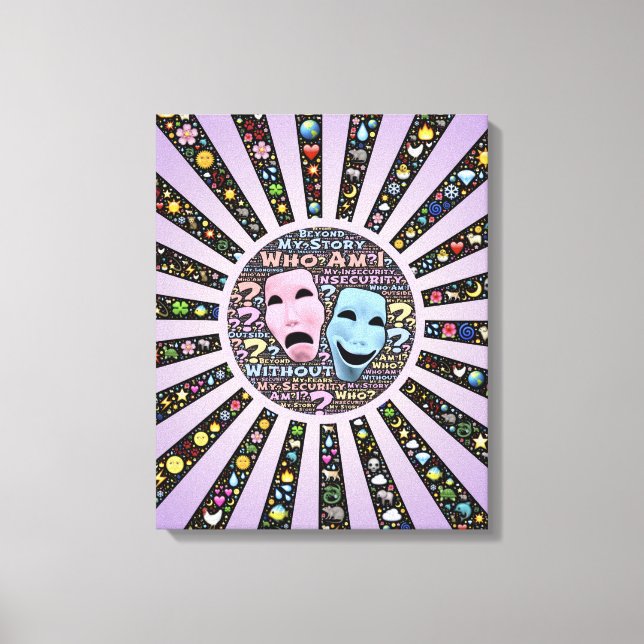 My Story Typography Canvas Print (Front)