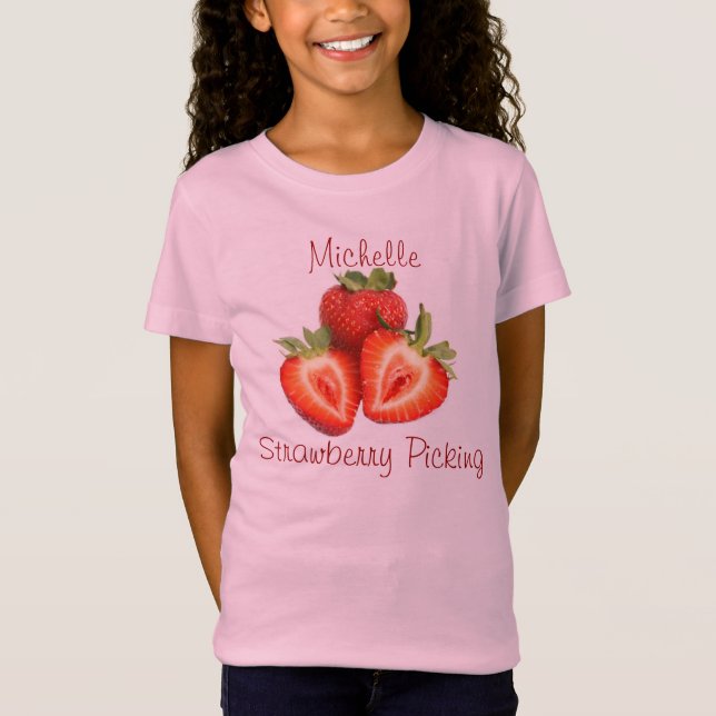 My Strawberry Picking Name T-shirt (Front)