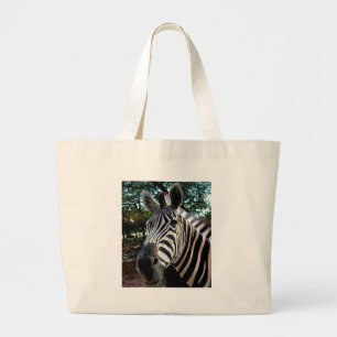 My  Strippy Friend Large Tote Bag