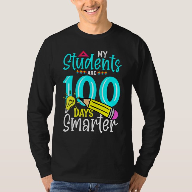 My Students Are 100 Days Smarter School Gift Kids  T-Shirt (Front)