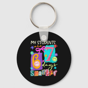 My Students Are 67 Days Smarter Funny Teacher Kids Key Ring