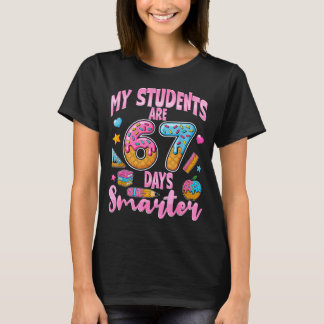 My Students Are 67 Days Smarter Funny Teacher Kids T-Shirt