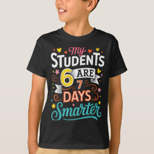 My Students Are 67 Days Smarter Funny Teacher Kids T-Shirt