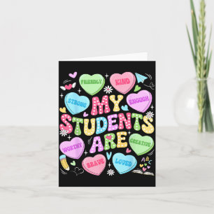My Students Are Kind Strong Valentine Teacher Wome Card