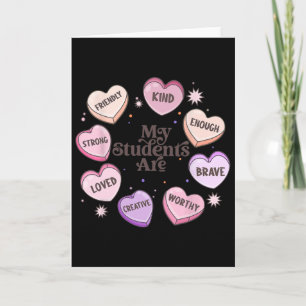 My Students Are Loved Kind Creative Valentine Hear Card