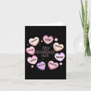 My Students Are Loved Kind Creative Valentine Hear Card