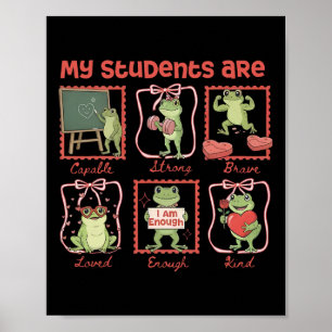 My Students Are Valentine Teacher Valentine Funny Poster