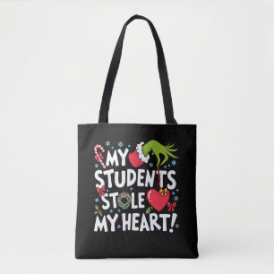 My Students Stole My Heart Christmas Xmas Teacher Tote Bag