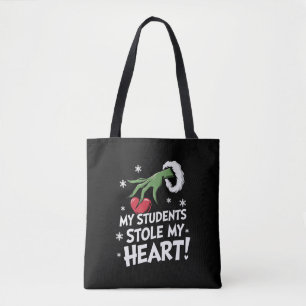 My Students Stole My Heart Xmas Christmas Teacher  Tote Bag