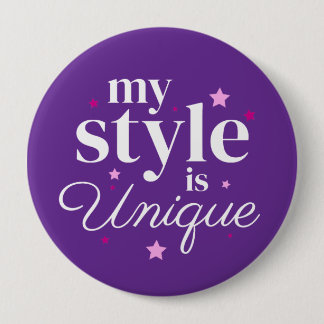 My style text design 10 cm round badge