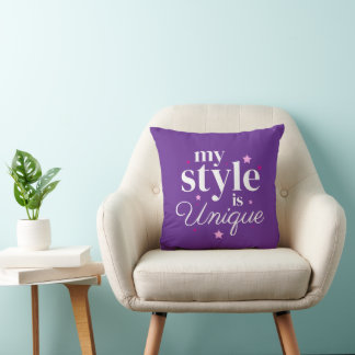 My style text design cushion