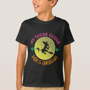 My Sugar Glider Rides Shotgun Halloween Costume Gi T-Shirt