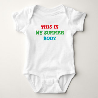 My summer body baby bodysuit